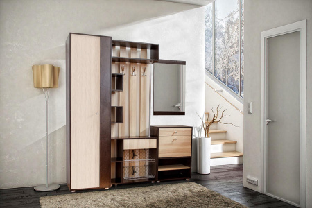 Шкаф распашной "Мини-Лайт" МЛ-2 (венге/ясень) от компании Мебельвозов в Нижнем Новгороде