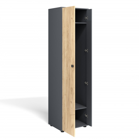 Модульная прихожая "Мини-Лайт" (графит /дуб золотой крафт) вариант 8 от магазина Мебельвозов в Нижнем Новгороде