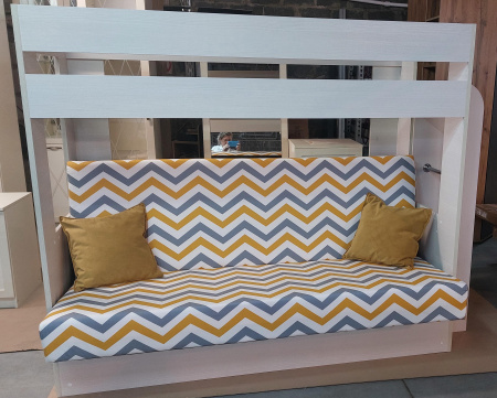 Кровать-Диван 2-х этажная Карамель 75 (Бодега светлый/бодега светлый) детальное изображение от магазина mebelvozov.ru в Нижнем Новгороде