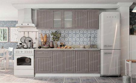 Кухонный гарнитур Хозяюшка 2,0м (белый/трюфель) от магазина Мебельвозов в Нижнем Новгороде