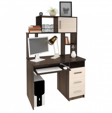 Стол компьютерный Интел-12(Бодега темная/бодега светлая) от магазина Мебельвозов в Нижнем Новгороде