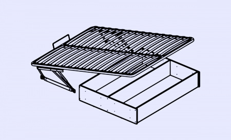 Кровать Ричард 1,6 РКР-1 (анкор светлый) с подъёмным механизмом от магазина Мебельвозов в Нижнем Новгороде