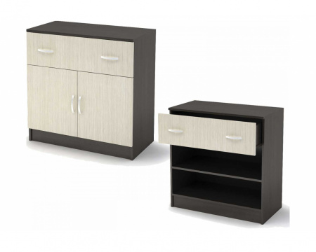 БАССА КМ 552-М комод 1 ящик 2 створки от магазина Мебельвозов в Нижнем Новгороде