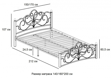 Кровать ВЕНЕРА-2 1600 от магазина Мебельвозов в Нижнем Новгороде
