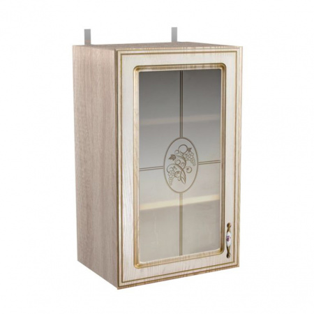 Шкаф-витрина навесной 450 Анжелика (высота 720) фото от Мебельвозов в Нижнем Новгороде