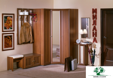 Шкаф угловой 2 "Милана" (с зеркалом) от компании Мебельвозов в Нижнем Новгороде