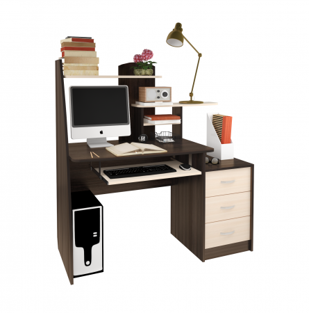 Стол компьютерный Интел-18(Бодега темная/бодега светлая) от магазина Мебельвозов в Нижнем Новгороде