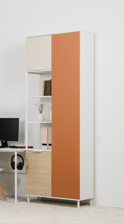 Марвэл Шкаф комбинированный 13.22 (Белый PE шагрень) детальное изображение от магазина mebelvozov.ru в Нижнем Новгороде