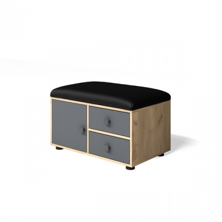 Обувница "Мини-Лайт" МЛ-5 (графит/дуб золотой крафт) от магазина Мебельвозов в Нижнем Новгороде