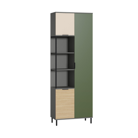 Марвэл Шкаф комбинированный 13.22 (Темно - серый U2601) детальное изображение от магазина mebelvozov.ru в Нижнем Новгороде