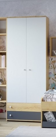 Шкаф для одежды и белья белый Лойс 92 детальное изображение от магазина mebelvozov.ru в Нижнем Новгороде