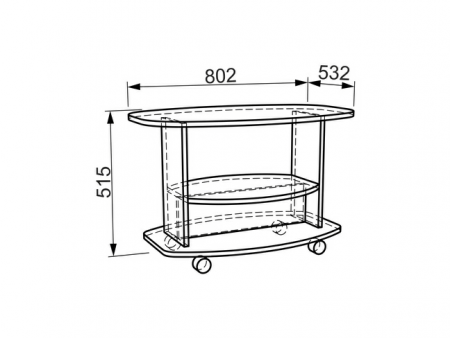 Стол журнальный Лидер (Дуб Сонома) от Mebelvozov в Нижнем Новгороде
