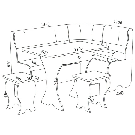 Обеденная группа Оптима от магазина Мебельвозов в Нижнем Новгороде