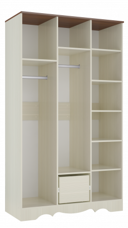 Шкаф трехдверный в спальню Латте 3 от компании Мебельвозов в Нижнем Новгороде