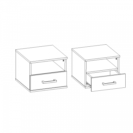 Тумба прикроватная Сити 67  от магазина Мебельвозов в Нижнем Новгороде