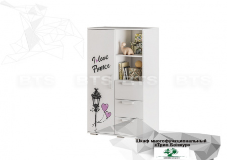 Шкаф многофункциональный ШК-10 Трио Бонжур детальное изображение от магазина mebelvozov.ru в Нижнем Новгороде