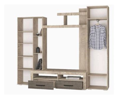 Гостиная Марсель-4 (дуб крафт табачный/дуб крафт белый) от интернет магазина Mebelvozov в Нижнем Новгороде