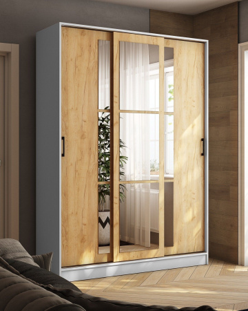 Шкаф-купе Стиль-2 1600 (белый/дуб крафт золотой) от компании Мебельвозов в Нижнем Новгороде