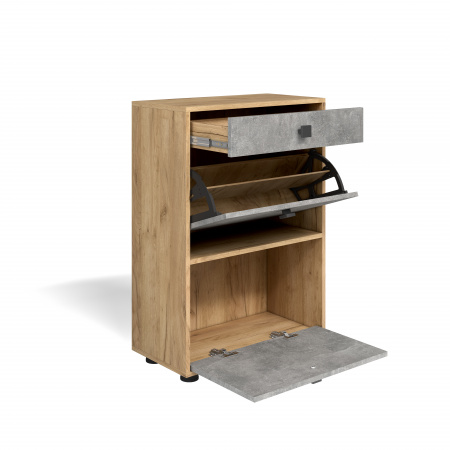 Обувница "Мини-Лайт" МЛ-7 (ателье светлое/дуб золотой крафт) от магазина Мебельвозов в Нижнем Новгороде