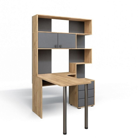 Компьютерный стол СК-10 (дуб крафт золотой/графит) детальное изображение от магазина mebelvozov.ru в Нижнем Новгороде