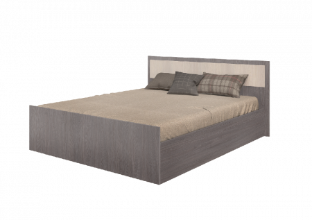 Кровать двуспальная  "Фиеста" 1600 мм (Ясень Шимо) от магазина Мебельвозов в Нижнем Новгороде