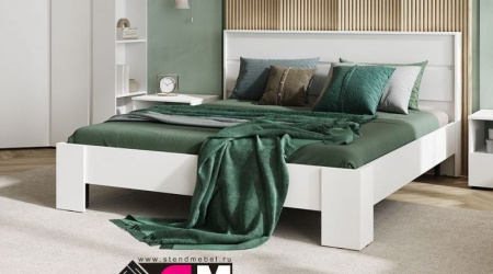 ХЕЛЕН КР 03 Кровать 1600 (БЕЛЫЙ) от магазина Мебельвозов в Нижнем Новгороде