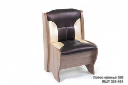 Скамья малая 550 Ясень шимо темный Лотос от магазина Мебельвозов в Нижнем Новгороде