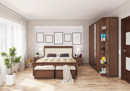 Банкетка с отсеком для хранения ЛБ-20 Ливорно (орех донской) от магазина Мебельвозов в Нижнем Новгороде