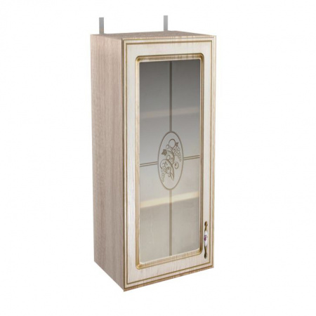 Шкаф-витрина навесной 300 Анжелика (высота 720) фото от Мебельвозов в Нижнем Новгороде