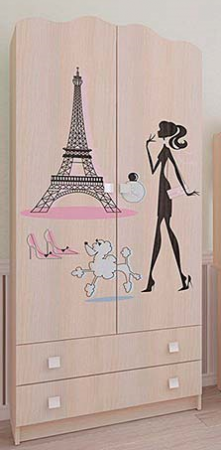 Шкаф комбинированный 2х-створчатый Амели детальное изображение от магазина mebelvozov.ru в Нижнем Новгороде