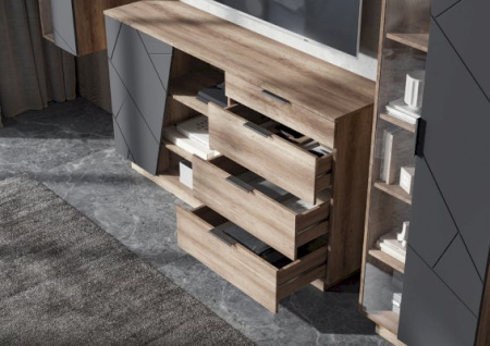 ДАЛЛАС КМ 01 Комод 1704 4 ящика от магазина Мебельвозов в Нижнем Новгороде