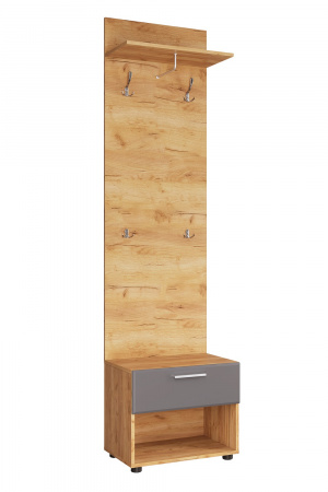 САФАРИ ТМ-003 Тумба с вешалкой (Дуб крафт золотой) от магазина Мебельвозов в Нижнем Новгороде