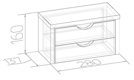 Ящики Sherlock 54 (Орех Шоколадный) фото от Мебельвозов в Нижнем Новгороде