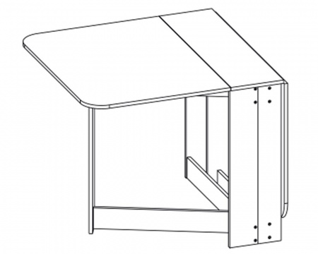 Стол-тумба кухонный СТ-06(Бодега темный) от магазина Мебельвозов в Нижнем Новгороде