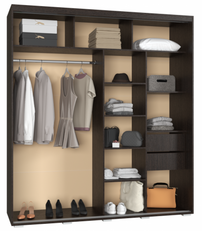 Шкаф-купе Крафт-3 от компании Мебельвозов в Нижнем Новгороде