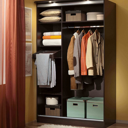 Шкаф-купе 3 Simple без карниза (Венге) от компании Мебельвозов в Нижнем Новгороде