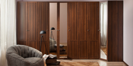 Пенал для белья Sherlock 611 ПРАВЫЙ (Орех Шоколадный) от компании Мебельвозов в Нижнем Новгороде