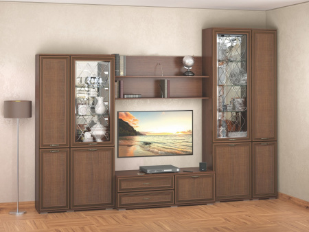 Пенал с витриной ЛШ-4 Ливорно (орех донской) от Mebelvozov в Нижнем Новгороде