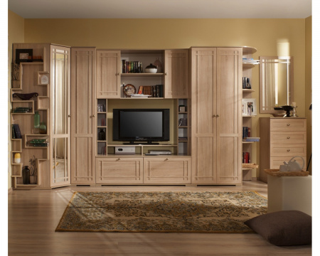 Шкаф угловой Фасад зеркало (Дуб Сонома) Sherlock10  от компании Мебельвозов в Нижнем Новгороде