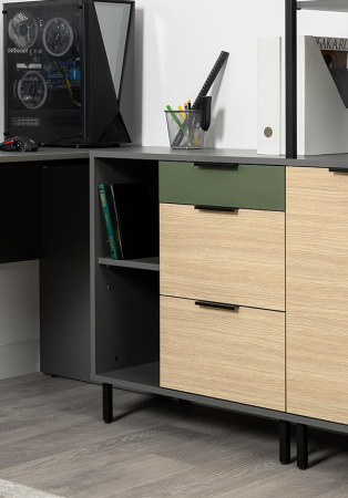 Марвэл Тумба 16.160 (Темно - серый U2601) детальное изображение от магазина mebelvozov.ru в Нижнем Новгороде