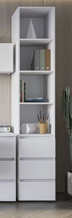 ХЕЛЕН ПН 02 Пенал открытый (БЕЛЫЙ) от компании Мебельвозов в Нижнем Новгороде