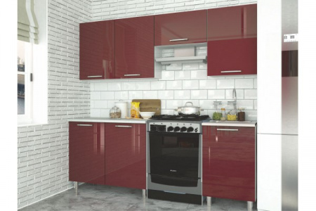 Кухонный гарнитур Танго 2100 (БОРДО) от магазина Мебельвозов в Нижнем Новгороде