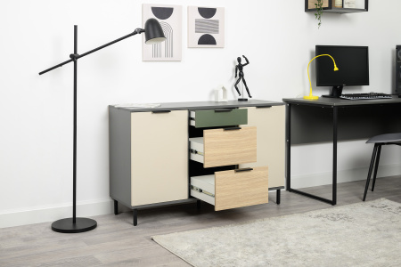 Марвэл Комод 16.234.02 (Темно - серый U2601) от магазина Мебельвозов в Нижнем Новгороде