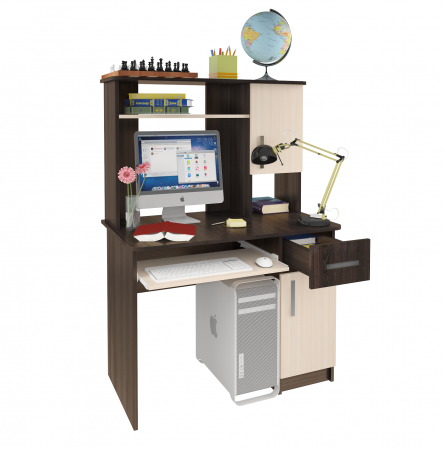 Стол компьютерный Интел-15 (бодега cветлый/бодега темный) от магазина Мебельвозов в Нижнем Новгороде