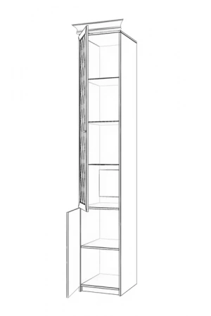 Шкаф однодверный со стеклом Бэль от Mebelvozov в Нижнем Новгороде
