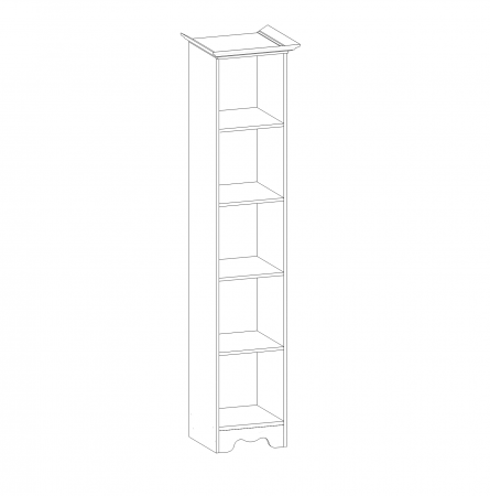 Шкаф однодверный в гостинную Латте 1 от компании Мебельвозов в Нижнем Новгороде