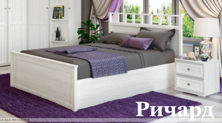 Кровать Ричард 1,4 РКР-1 (анкор светлый) с ортопед. основанием на опорах от магазина Мебельвозов в Нижнем Новгороде