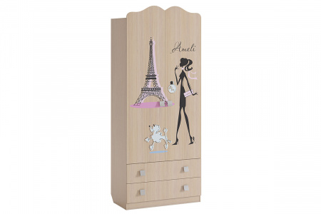 Шкаф комбинированный 2х-створчатый Амели детальное изображение от магазина mebelvozov.ru в Нижнем Новгороде