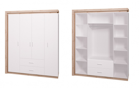 Шкаф 4-х створчатый Люмен №16  от компании Мебельвозов в Нижнем Новгороде