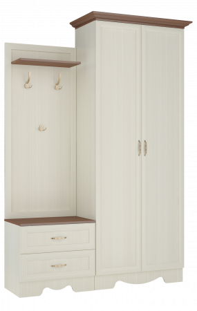 Шкаф двухдверный в прихожую Латте 22 от компании Мебельвозов в Нижнем Новгороде